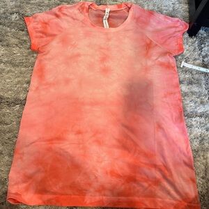 Lululemon swiftly tech tee pink marble dye